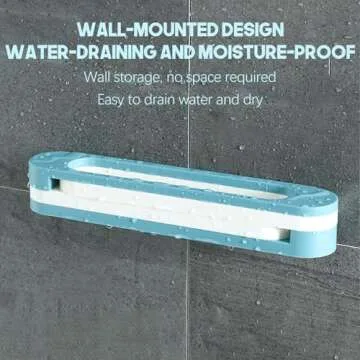 Bathroom Wall Mounted Slipper Rack Non-Punching House Shower Slippers Organizers Toilet Foldable 3 in 1 Hanging Shoe Rack for Door for Bathroom, Kitchen, Living Room(Gray)