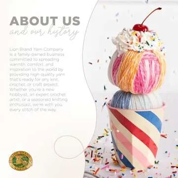 Lion Brand Yarn Ice Cream Baby Yarn, Cherries Jubilee, 1 Skein