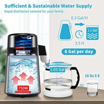 VEVOR 304 Stainless Steel Water Distiller for Pure Water