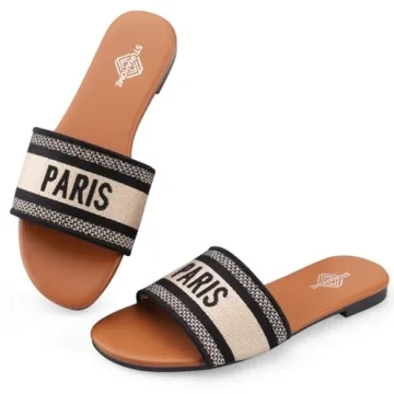 STUNAHOME Fashion Summer Flat Slide Sandals for Women