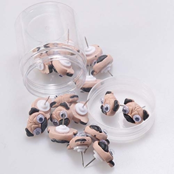 JruiZhp 20 Pcs Shar Pei Decorative Push Pins