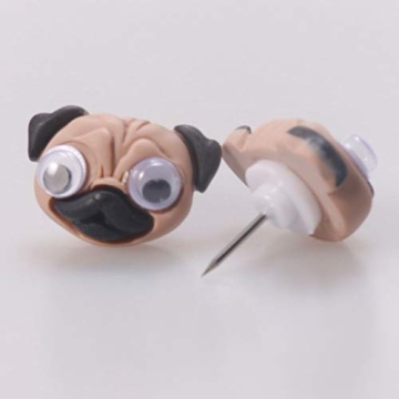 JruiZhp 20 Pcs Shar Pei Decorative Push Pins