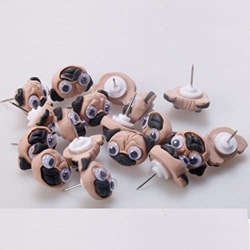 JruiZhp 20 Pcs Shar Pei Decorative Push Pins