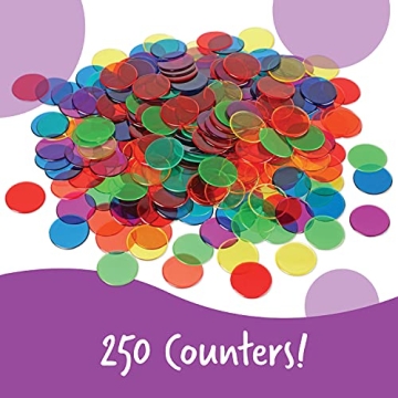 Learning Resources Counting Chips - 250 Durable Math Counters