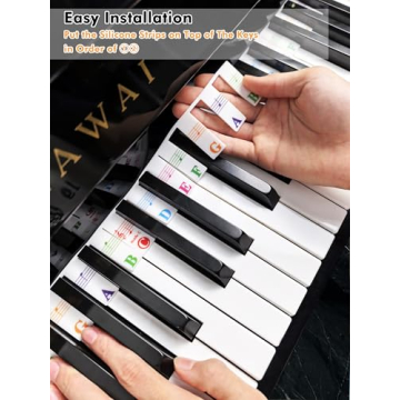 Learn Piano Easily with Our Removable Notes Guide