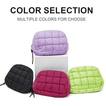 Quilted Puffer Belt Bag Waist Fanny Packs Lightweight Crossbody Bag with Adjustable Strap for Workout Running Traveling Hiking 8042 Rosy