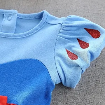 Cute Baby Girls Princess Dress with Bow Headband