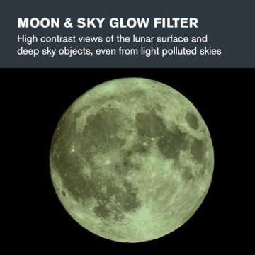 Celestron – Telescope Moon Filter – Eyepiece Accessory – Reduces Moon Glare and Enhances Lunar...
