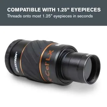 Celestron – Telescope Moon Filter – Eyepiece Accessory – Reduces Moon Glare and Enhances Lunar Crater Details – Great for Full Moon Observing – Works with Any Telescope That Accepts 1.25" Eyepieces