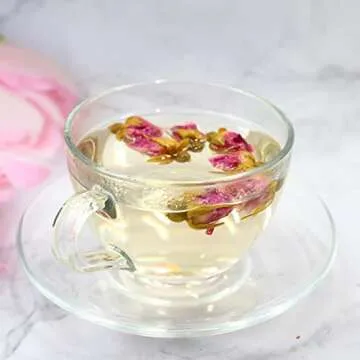 FullChea - 100% Pure Natural Dried Rose Buds - 4oz/114g - Premium Food-grade Fragrant Rosebuds Dried Flowers - Perfect Choice For Rose Tea, Baking, Crafting, Soap Making