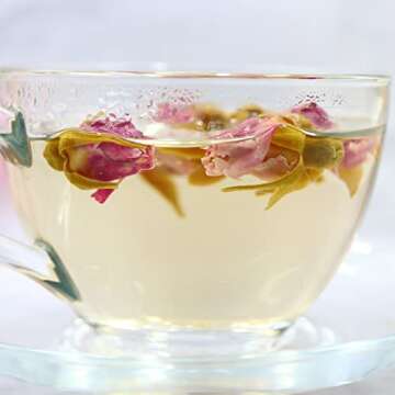 FullChea - 100% Pure Natural Dried Rose Buds - 4oz/114g - Premium Food-grade Fragrant Rosebuds Dried Flowers - Perfect Choice For Rose Tea, Baking, Crafting, Soap Making