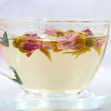 FullChea - 100% Pure Natural Dried Rose Buds - 4oz/114g - Premium Food-grade Fragrant Rosebuds Dried Flowers - Perfect Choice For Rose Tea, Baking, Crafting, Soap Making