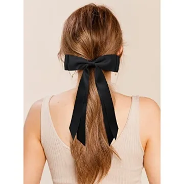 2PCS Satin Hair Bows for Girls - Versatile & Stylish