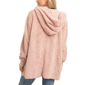 Stylish Hem and Thread Soft Fur Jacket in Elegant Mauve
