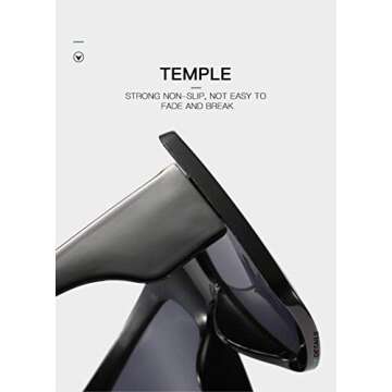 W&Y YING Oversized Square Cute Super Large Womens Sunglasses for Men Fashion Flat Top baddie Shades (Pink)