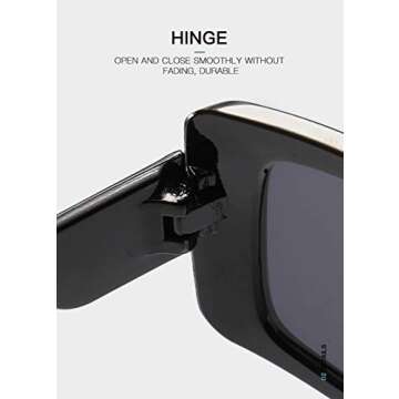 W&Y YING Oversized Square Cute Super Large Womens Sunglasses for Men Fashion Flat Top baddie Shades (Pink)