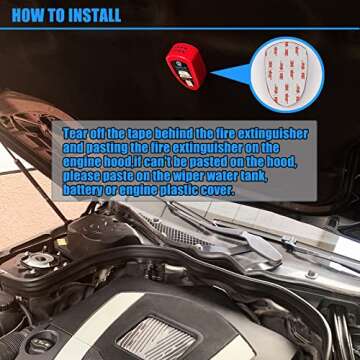 Jogoswall Automatic Compact Fire Extinguisher for Cars