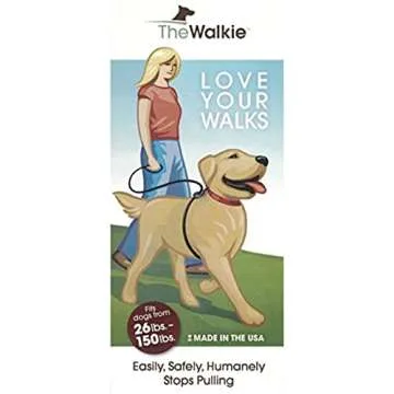 Weiss-Walkie Dog Training Leash - Large/Black: Ultimate Control for Your Pet