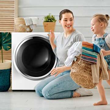 COSTWAY Portable Electric Tumble Dryer with 4 Modes