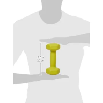 Amazon Basics Neoprene Dumbbell Set 5 Pounds for Strength Training