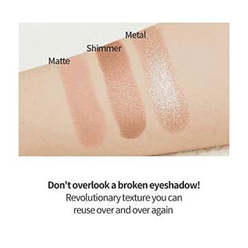 ETUDE Air Mousse Eyes (#PK001 Cherry Blossoms Popcorn)(21AD) | Metal Glitter Eyeshadow That Gives Out a Dazzling Sparkle Effect with Different Types of Pearls | K-beauty