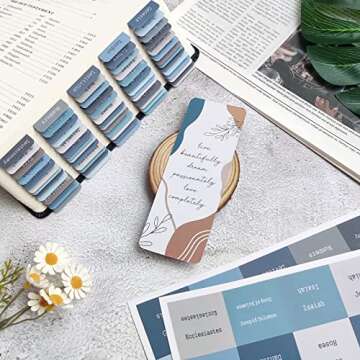 ZIEYOMI Bible Tabs - Durable Bible Index Tabs in Blue