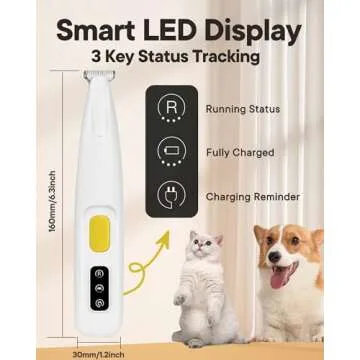 FURBONA Dog Paw Trimmer - Waterproof & Low Noise