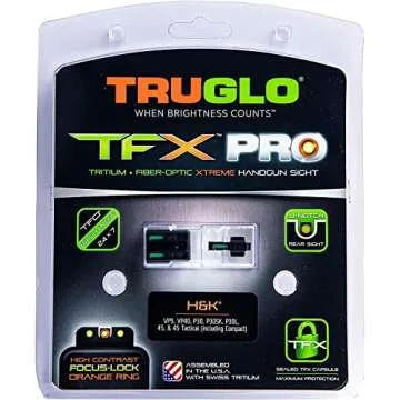 TruGlo Pro TFK Fiber Pistol Sight for H&K Tactical