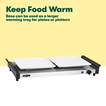 BELLA Triple Electric Buffet Server & Warming Tray for Parties