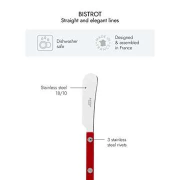 Elegant Sabre Paris Spreader Knives - Bistrot Collection