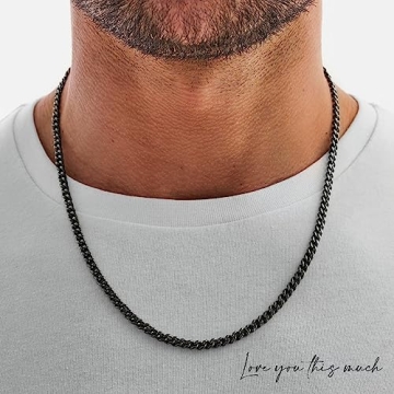 Cuban Chain Necklace for Him - Love You This Much