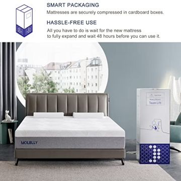 MOLBLLY 10 Inch Memory Foam Mattress - Cool Comfort