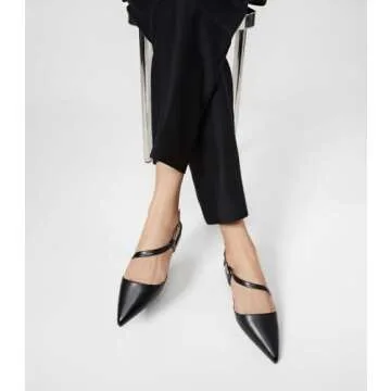 Arromic Slingback Flats for Women Pointed Toe Flat Shoe Comfortable Leather Casual Fashion Dress Work Office Shoes