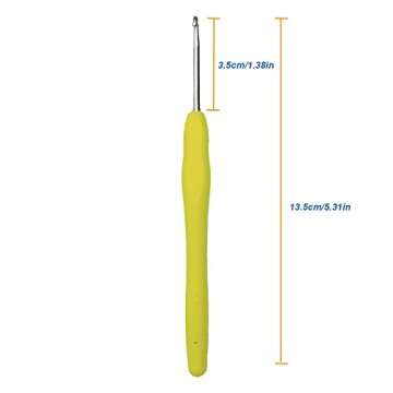 Crochet Hooks 3.0mm 3.5mm 4.0mm 4.5mm Rochet Needles Crochet Hook Set for Beginners Advanced Knitting Weaving Tools Needle Hooks for DIY Knitting Sweaters Socks Gloves Hats Scarf