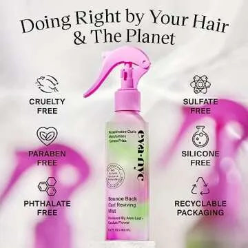 Eva NYC Curl Reviving Hair Mist - Hydrating, GMO-Free 5.4 fl oz