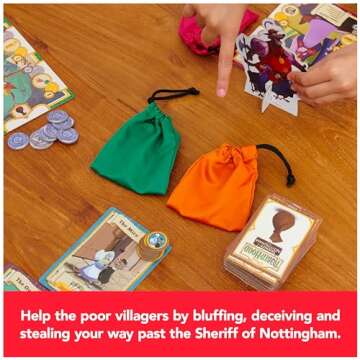 Disney Robin Hood Sheriff of Nottingham Game, Family Board Games, Disney Gifts, Board Games for Family Night, for Adults & Kids Ages 10 and up
