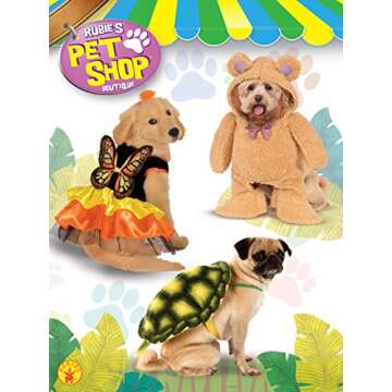 Rubie's Monarch Butterfly Costume for Pets - Adorable & Comfy