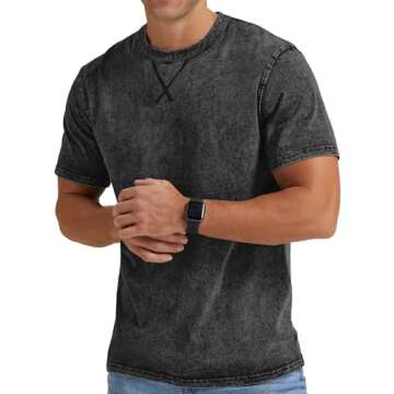 NITAGUT Vintage Cotton T-Shirt for Casual Style