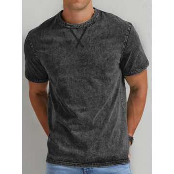 NITAGUT Vintage Cotton T-Shirt for Casual Style