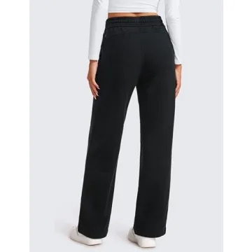 CRZ YOGA Women’s Fleece Lined Sweatpants for Casual Comfort