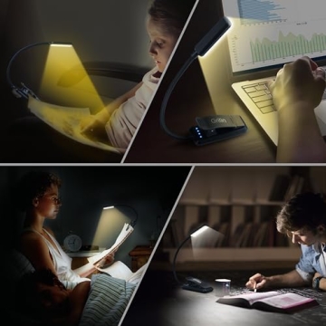 Gritin 9 LED Rechargeable Book Light for Reading