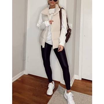 ATHLISAN Women's Stylish Winter Warm Puffer Vest