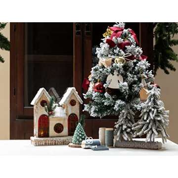 Vitalizart Velvet Ribbon Dusty Green Blue 3/8" x 15 Yd Fabric Trim 3 Rolls * 5 Yd for Christmas Wreath Decoration Craft Ornaments Gift Wrapping Bows