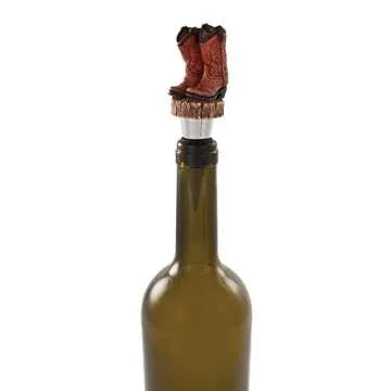 Foster & Rye Cowboy Boot Bottle Stopper and Wine Pourer - Unique Design