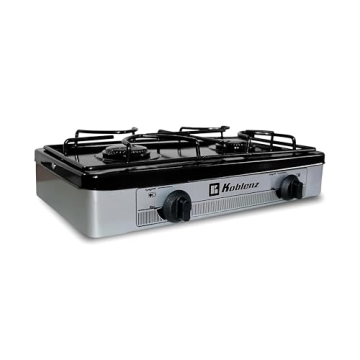 Koblenz PSK-200S Silver 2-Burner Gas Stove
