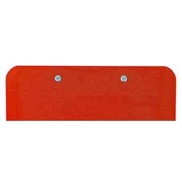Trade Quest Plastic Clipboard Opaque Color Letter Size Low Profile Clip (Pack of 6) (Red)