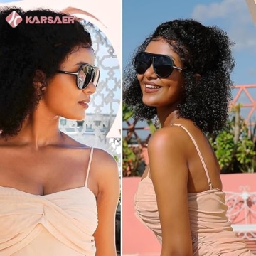 Karsaer Oversized Vintage Aviator Sunglasses for All