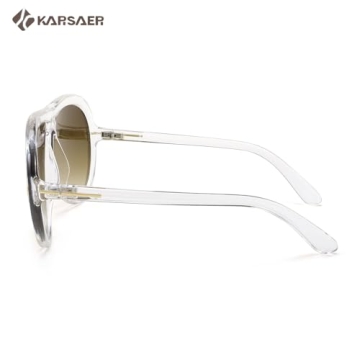 Karsaer Oversized Vintage Aviator Sunglasses for All