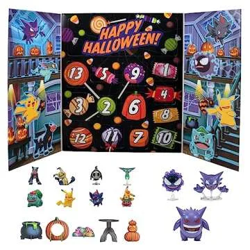 2023 Pokémon Halloween Countdown Advent Calendar - 16 Piece Gift Set