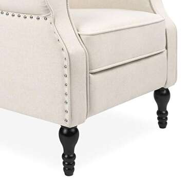 Tufted Wingback Push Back Recliner for Ultimate Comfort
